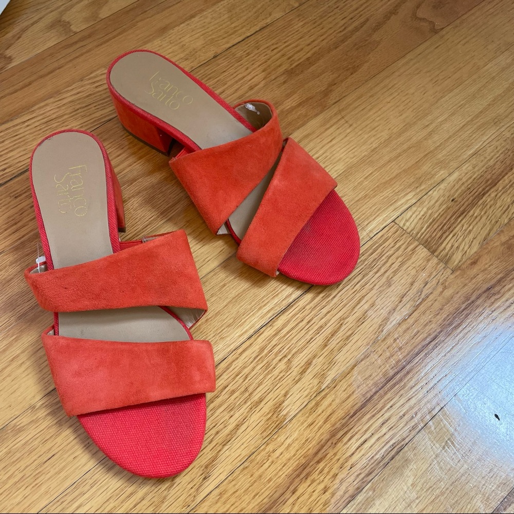 Franco Sarto Suede Slide Sandal